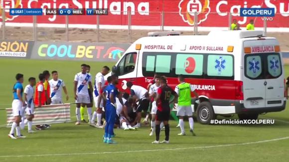 Delantero paraguayo Adrián Fernández sufre fuerte golpe en la cabeza ( VIDEO: GOLPERU)