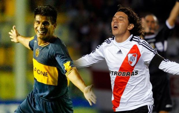 Hugo Ibarra y Marcelo Gallardo coincidieron en seis Boca vs. River durante su etapa como futbolistas. (Foto: TyC Sports)