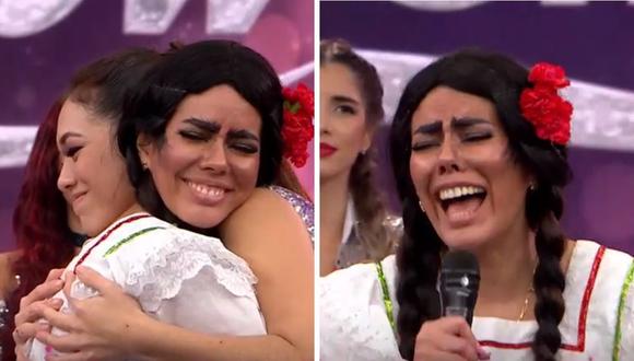 "La Pánfila" agradeció la oportunidad de estar en "Reinas del Show". (Foto: Captura América TV)