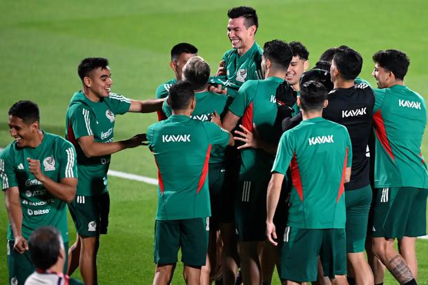 Los jugadores de la selección mexicana quedaron listos para enfrentar a Polonia en el debut del Mundial de Qatar 2022. (Foto: AFP)