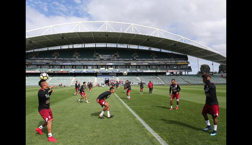 Selección peruana ya entrena en Auckland