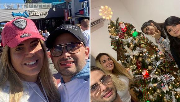 Anelhi Arias y Dayron Martin pasaron Navidad en Miami juntos a sus hijas