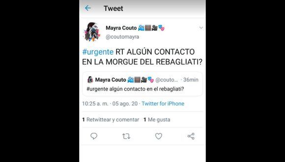 Mayra Couto pide ayuda para conseguir contacto en la morgue | TROME