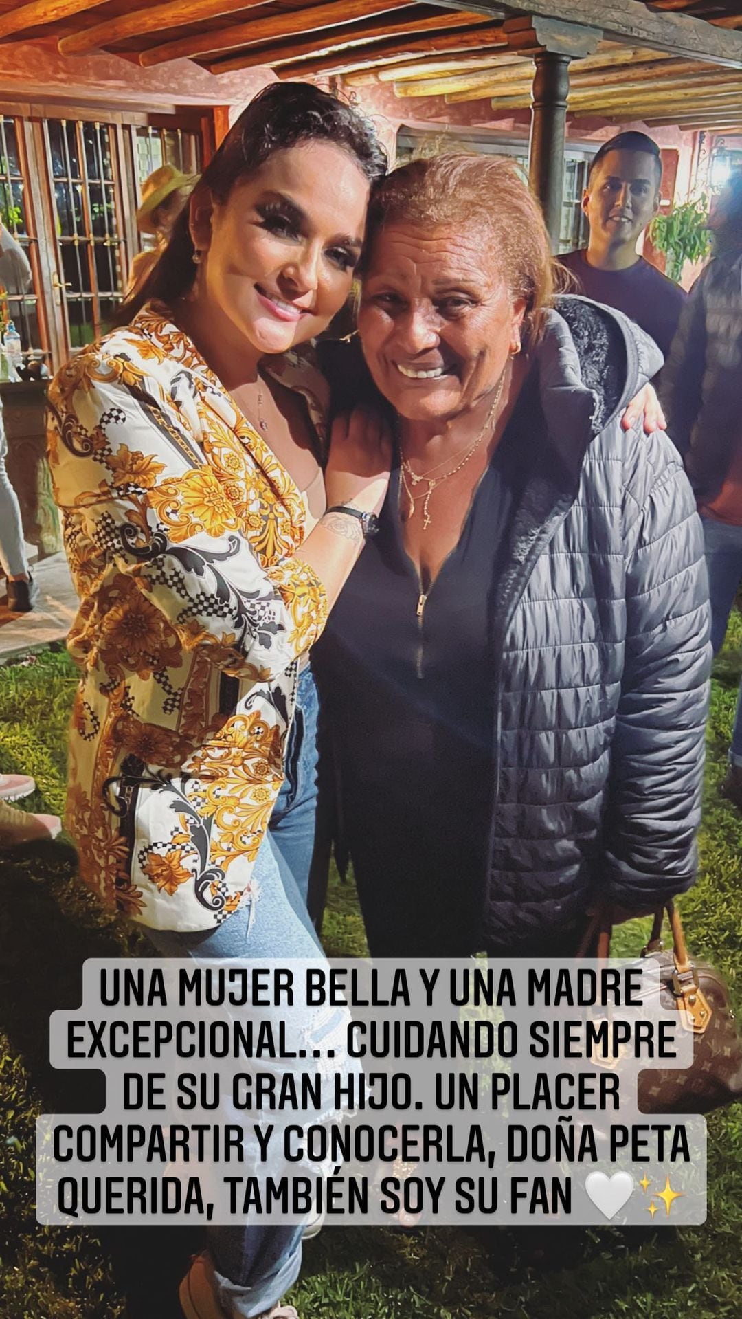 Daniela Darcourt, a fan of Doña Peta: “Exceptional mother, always taking care of her great son”