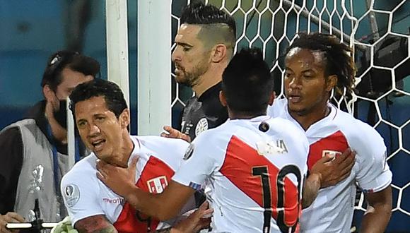 Con gol de Lapadula, Perú empata 1-1 con Paraguay en los cuartos de final de la Copa América 2021. (Foto: AFP)