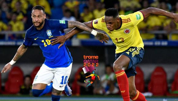 Conoce el horarios en el que juegan Brasil vs Colombia EN VIVO con Neymar y Yerry Mina este jueves 11 de noviembre por la jornada 13 de las Eliminatorias Qatar 2022. Fotos: Agencias