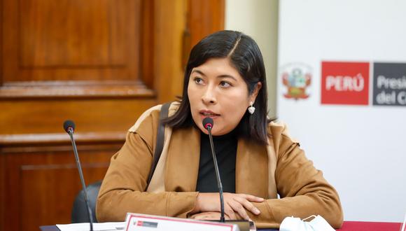 La ministra de Trabajo, Betssy Chávez, fue censurada por el pleno del Congreso. (Foto: Andina)