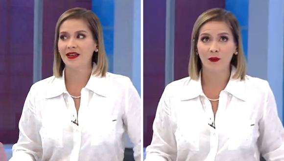 Tatiana Alemán pidió calma a la ciudadanía mientras se registró temblor durante programa en vivo. (Foto: Canal N)