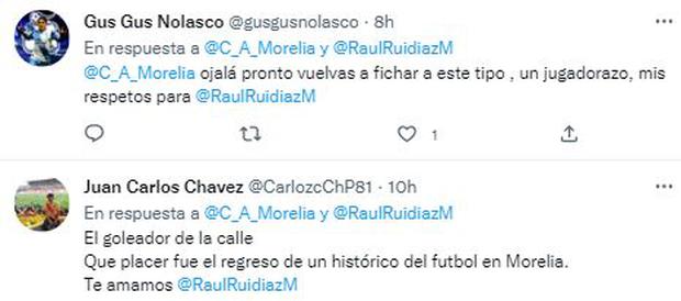Los mensajes de los hinchas dedicados a Raúl Ruidíaz.