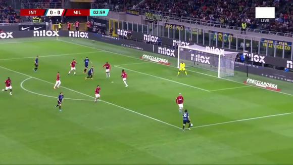 Lautaro Martínez pone el 1-0 ante MIlan (Video: Youtube)