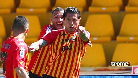 Gianluca Lapadula vuelve a festejar un gol con Benevento  (Foto: Getty Images)