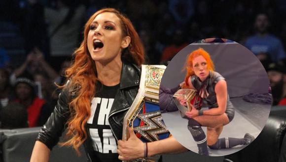 Becky Lynch no dudó en contestarle a una fan durante show en vivo. Foto: WWE.