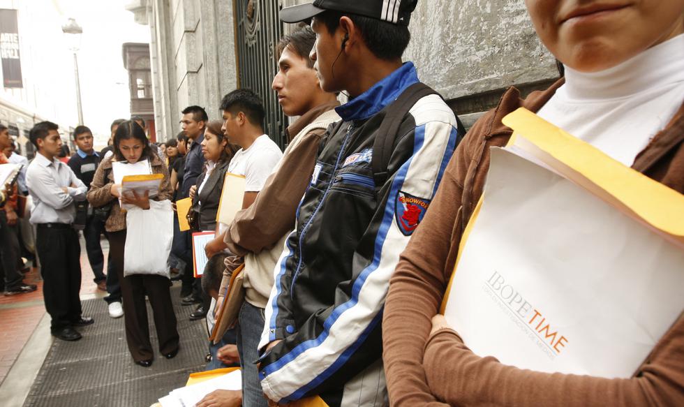 Desempleo en el Perú se incrementó Más de 420 mil personas están sin
