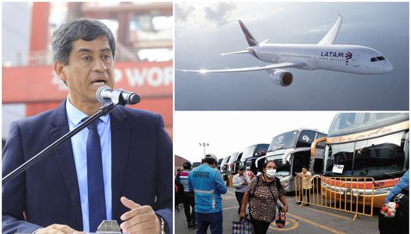 Ministro de Transportes y Comunicaciones, Carlos Lozada, anunció el reinicio de los vuelos nacionales y viajes interprovinciales. (Foto: GEC)