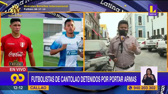 Latina informa detención de futbolistas de Academia Cantolao (Video Latina)