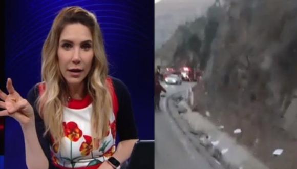 Juliana Oxenfors se mostró indignada por todo lo que ha sucedido en el accidente de Matucana. (Captura ATV)