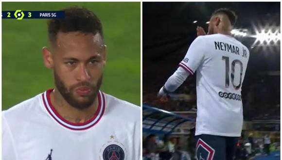 Neymar recibió silbatina de los hinchas del Estrasburgo en el partido ante PSG. (Foto: Captura ESPN)