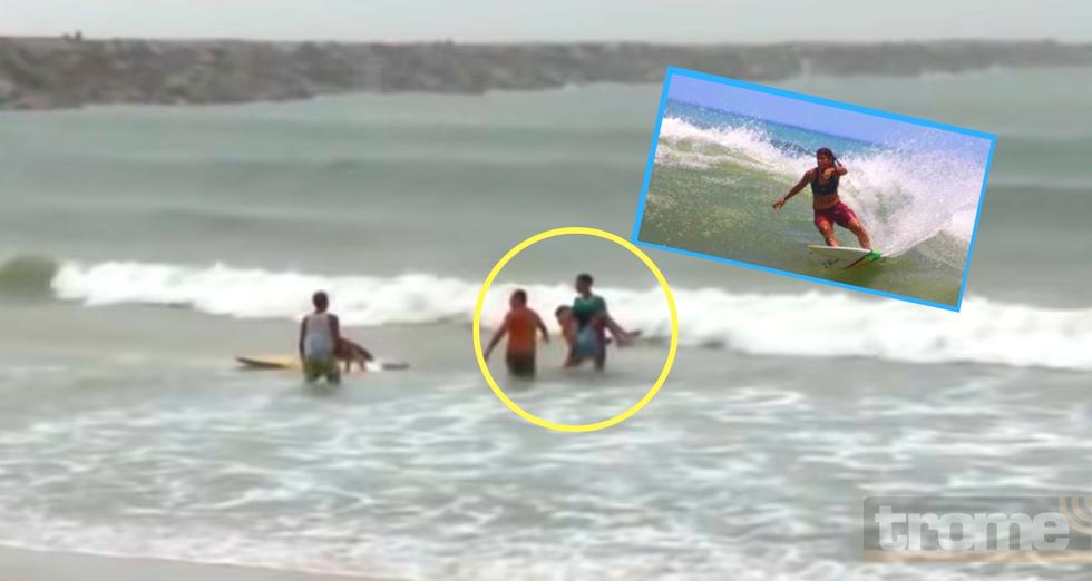 Campeona de surf muere al ser impactada por un rayo en la playa.