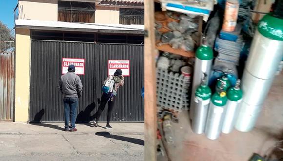 Arequipa: Allanan taller clandestino donde retocaban y vendían balones de oxígeno sin garantía. (GEC)