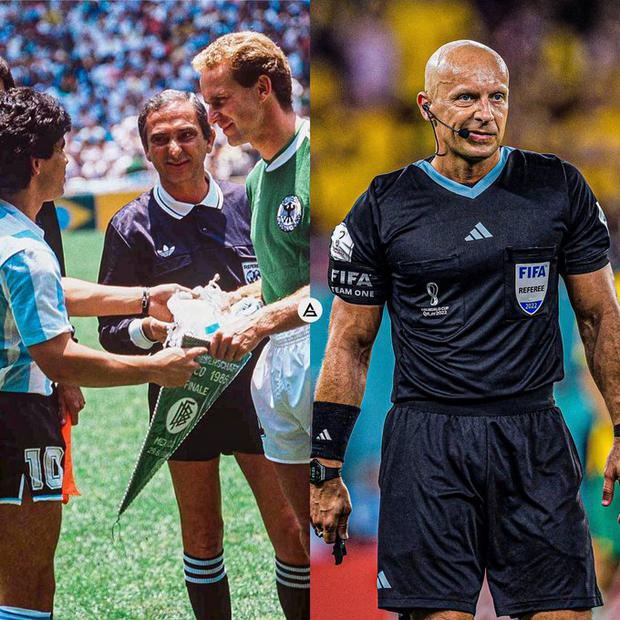 El árbitro de la final de 1986 y el que dirigirá el último partido en Qatar 2022 nacieron el mismo día 
