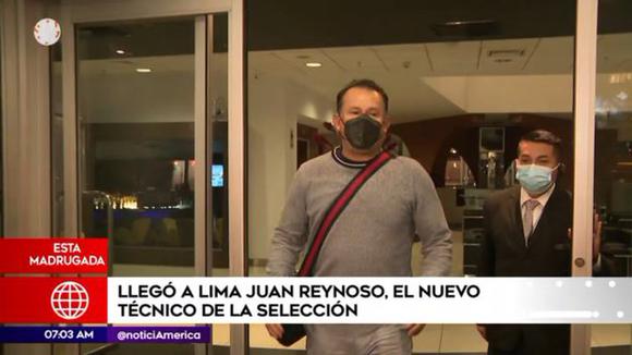 Juan Reynoso llegó a Perú para ser presentado como DT de la selección. (Video: América Televisión)