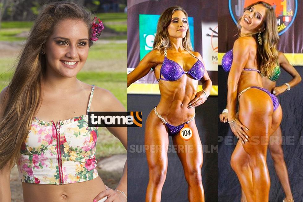 El antes y después de Ximena Hoyos, la joven estrella que inició en la televisión para representarnos actualmente en concursos de fisicoculturismo.