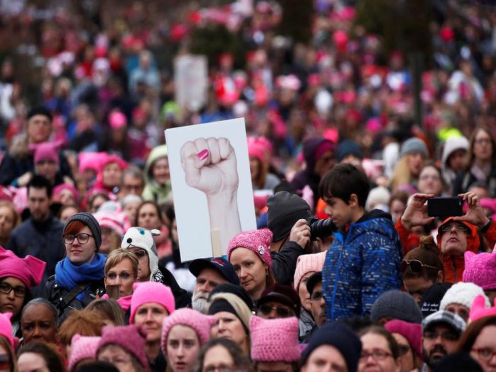 La marcha fue promovida por la mujeres norteamericanas y se convirtió en una protesta en todo el mundo.