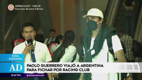 Paolo Guerrero viajó a Argentina