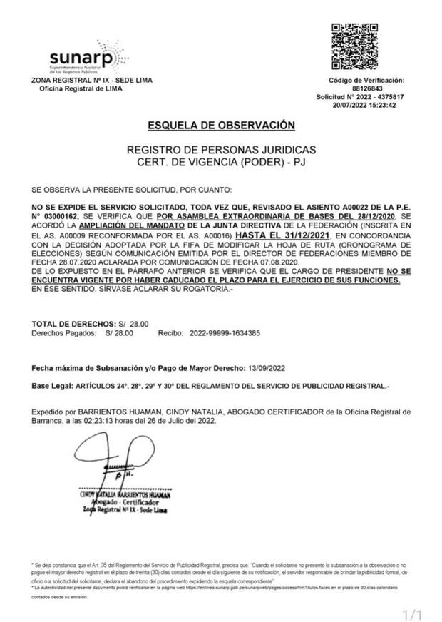 La FPF iniciará el proceso de licitación de derechos de TV. de la Liga 1 en Chile. Foto:  Captura.