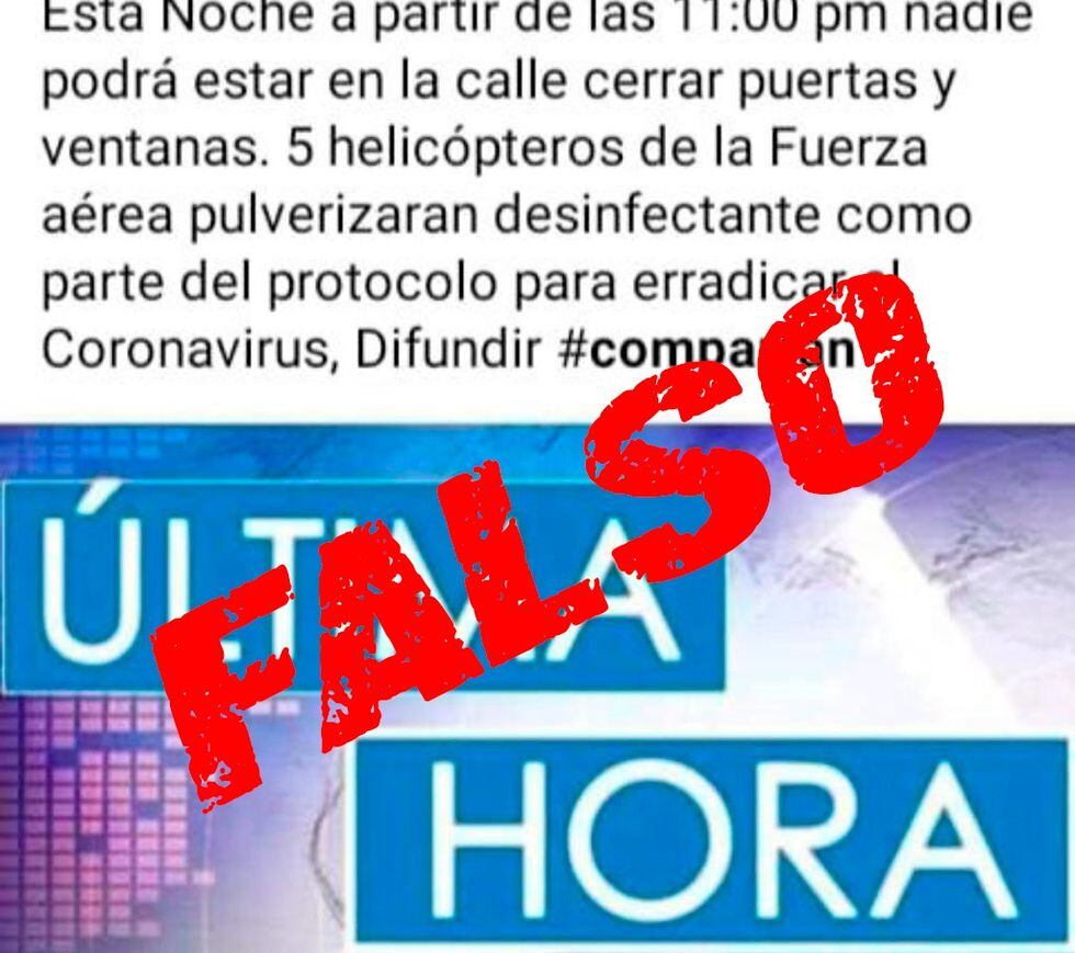 Viralizan falsa cadena para alarmar a peruanos