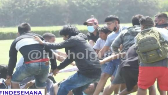 Clásico de menores entre Universitario y Alianza Lima termina en gresca y disparos. Foto: Latina