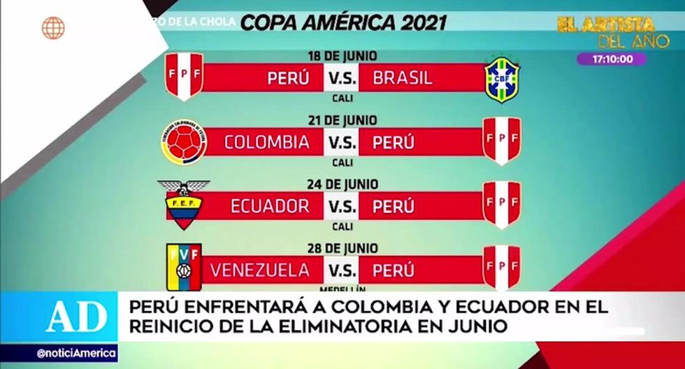 Selección Peruana de Fúbol en qué fechas de junio Perú jugará por las