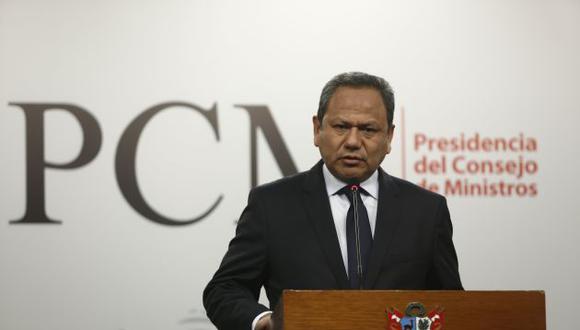 Ministro Mariano González indicó que no puede afirmar si fueron ronderos quienes retuvieron a periodistas de Cuarto Poder en Cajamarca. (Foto: Andina)