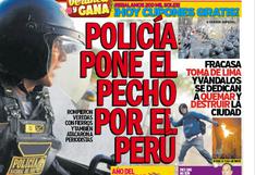 ‘POLICÍA PONE EL PECHO POR EL PERÚ’
