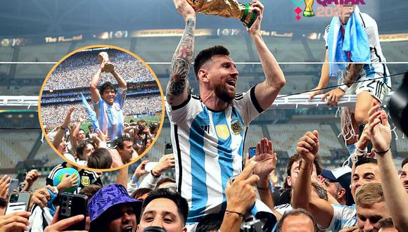 Lionel Messi es comparado con  Maradona por esta imagen (Foto:  Getty Images)