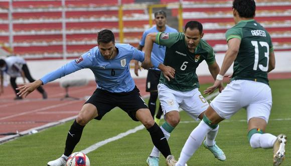 Bolivia goleó 3-0 a Uruguay en el estadio Hernando Siles de La Paz y llegó a los 15 puntos en las Eliminatorias Qatar 2022. (Foto: Conmebol)