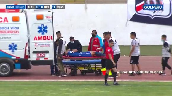 Diego Chávez sufrió dura lesión en el Mannucci vs. Binacional. (Video: Gol Perú)