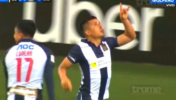 Ricardo Lagos pone el 1-0 para Alianza Lima (Captura)