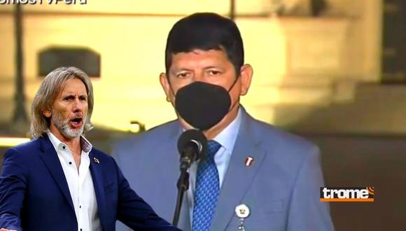 Agustin Lozano tocó tema Ricardo Gareca en visita a Palacio  de Gobierno (@TVPerú