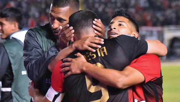 El Melgar se metió a los cuartos de final de la Copa Sudamericana tras vencer al Deportivo Cali por 2-1 en la UNSA de Arequipa. (Foto: AFP)