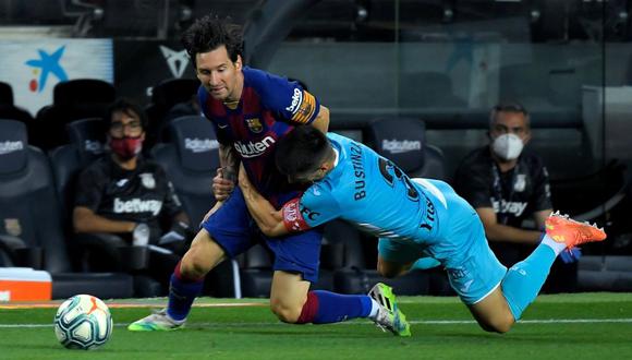 Solo así detienen a Lionel Messi en Barcelona vs Leganés