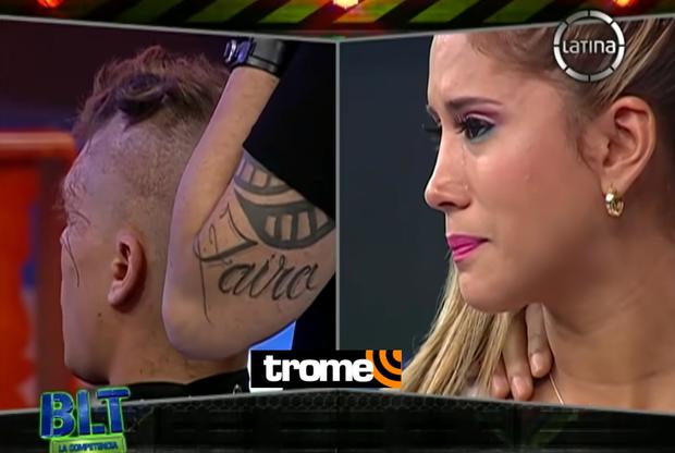 Melissa Paredes llora por un nuevo corte de pelo de Ignacio Baladán.  Foto: Captura