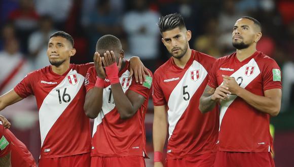 La selección peruana cayó por penales y quedó fuera de la clasificación a Qatar 2022. Foto: Daniel Apuy / @photo.gec