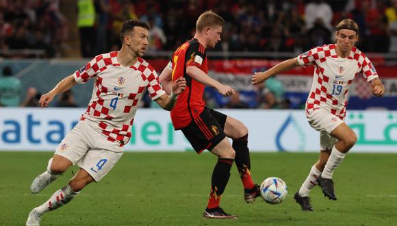 Croacia vs. Bélgica en partido por la fecha 3 del Mundial Qatar 2022. (Foto: AFP)