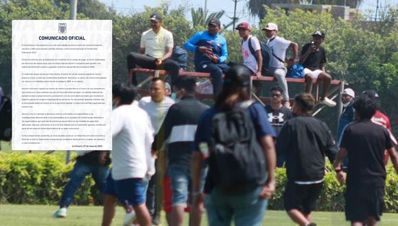 Alianza Lima condenó los actos de violencia en el partido que se jugó en VIDU. Foto: @alianzahistory/@ClubALoficial.