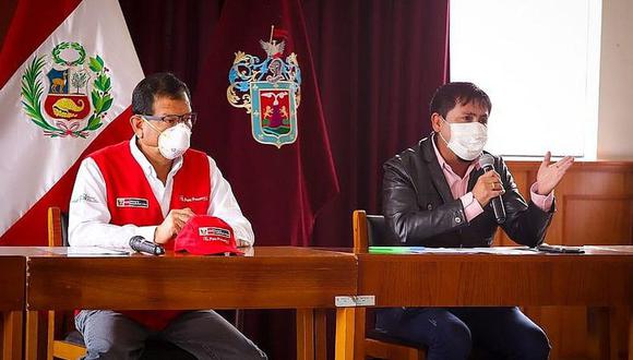 Arequipa: Ministro de Agricultura; Jorge Montengro, se reunió con el gobernador de Arequipa, Elmer Cáceres, quien pidió no dejar más aviones del extranjero a la Ciudad Blanca