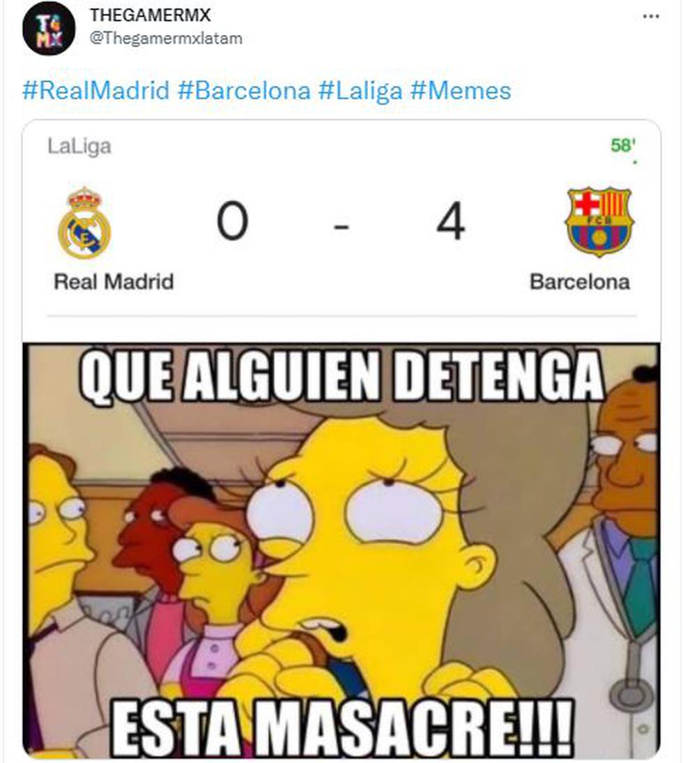 Barcelona aplasta 4-0 al Real Madrid: mira los mejores memes del partido