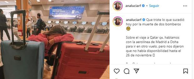 Ana Lucia Rodríguez no pudo viajar para Qatar 2022