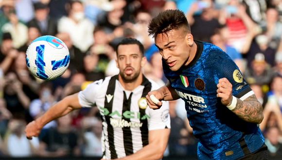 Inter vs. Udinese se enfrentaron por una fecha más de la Serie A de Italia. Foto: AFP.