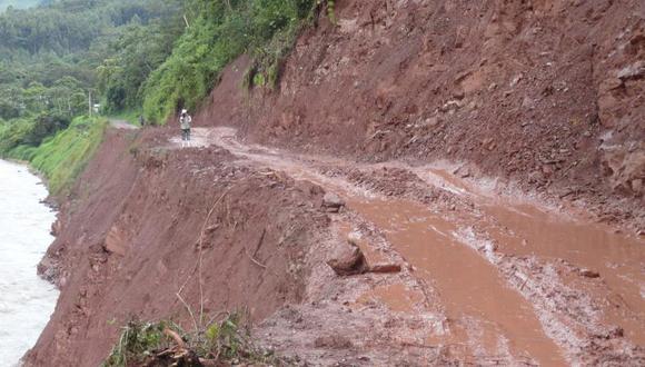 Las intensas lluvias que afectan Oxapampa también han dañado viviendas y vías. (Foto referencial archivo GEC)